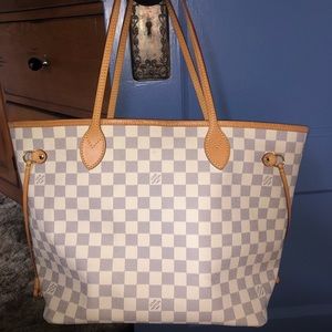 Louis Vuitton Neverfull MM Damier Azur Rose